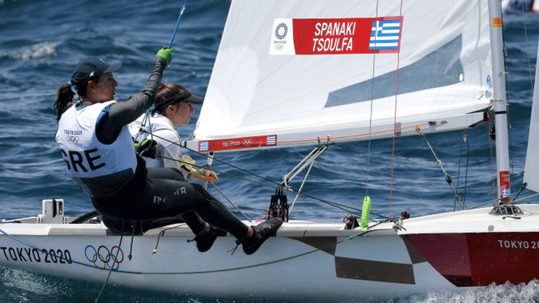 Ιστιοπλοΐα: Στη 15η θέση κατετάγησαν οι Τσουλφά – Σπανάκη στα 470 γυναικών