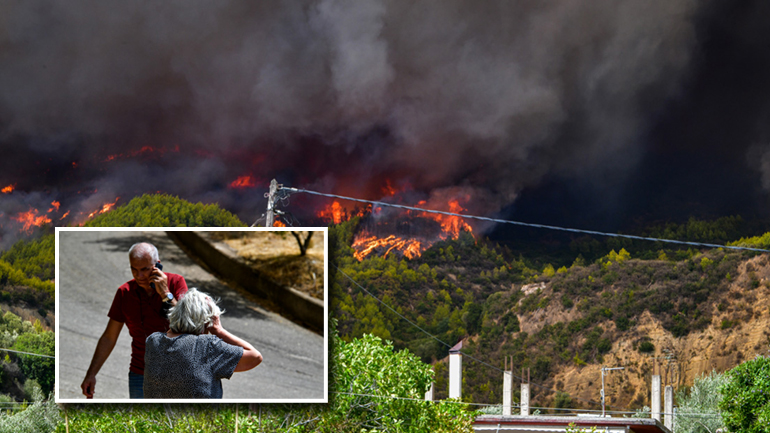 Οι φλόγες απειλούν την Αρχαία Ολυμπία
