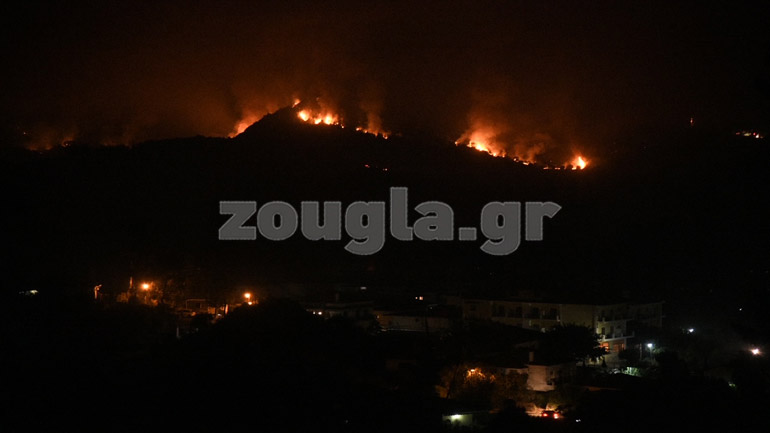 Μετωπική μάχη με τις φλόγες στην Αρχαία Ολυμπία