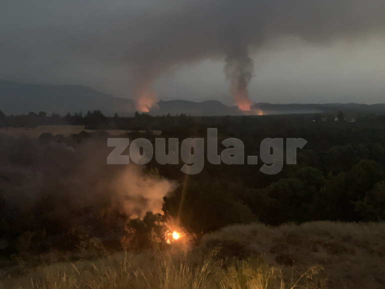 Τα τρία ενεργά μέτωπα της φωτιάς