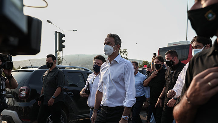 Στη Βαρυμπόμπη ο Μητσοτάκης