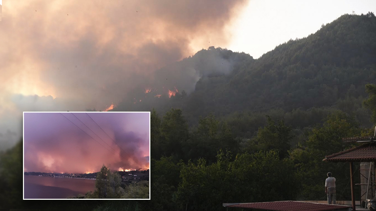 Έγιναν στάχτη οικισμοί σε Εύβοια και Μεσσηνία