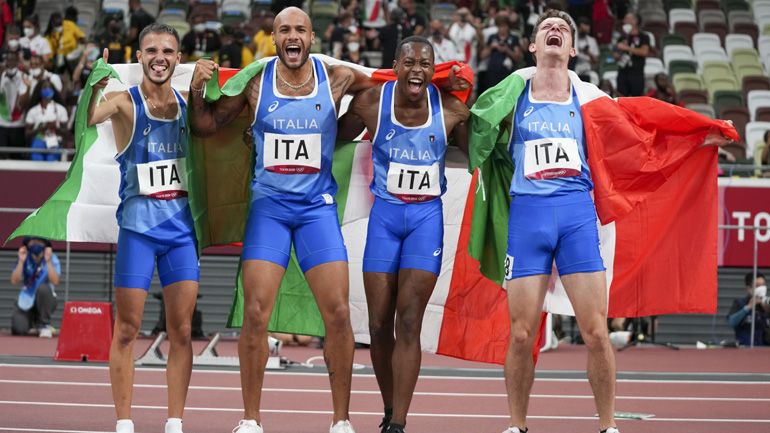 Σκυταλοδρομία 4Χ100: «Χρυσή» η ομάδα της Ιταλίας με χρόνο 37.50!