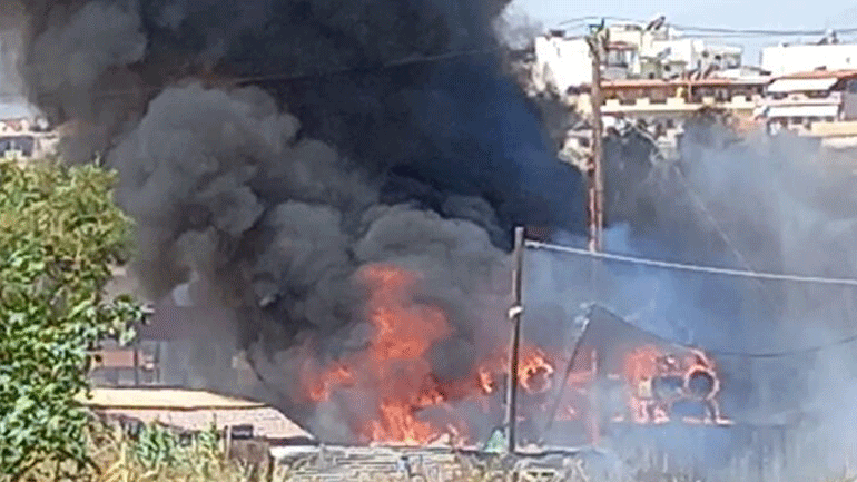 Ηράκλειο: Σε εξέλιξη αστική πυρκαγιά στην περιοχή του Γιόφυρου