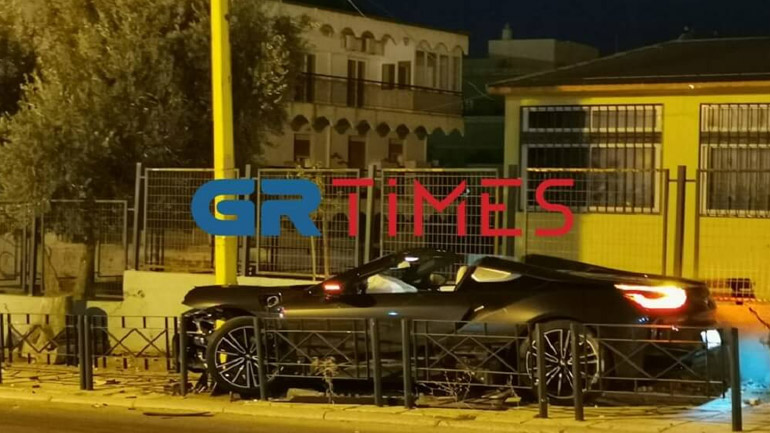 «Τρελή πορεία» πολυτελούς αυτοκινήτου στη Θεσσαλονίκη