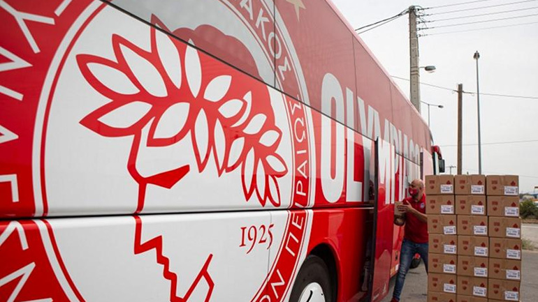 Δίπλα στους πληγέντες από τις πυρκαγιές στην Εύβοια ο Ολυμπιακός