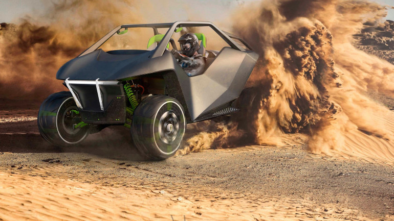 Το Muteki είναι ένα τετράτροχο πολλαπλών χρήσεων με κυψέλες υδρογόνου.