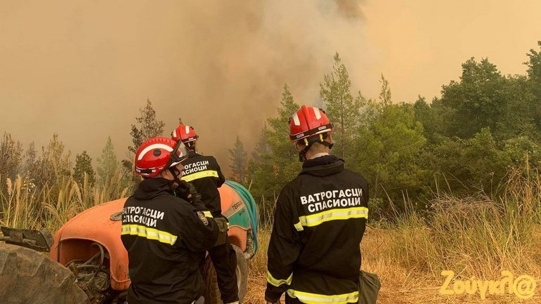 Οι Σέρβοι δασοκομμάντος ρίχτηκαν στη μάχη της Εύβοιας