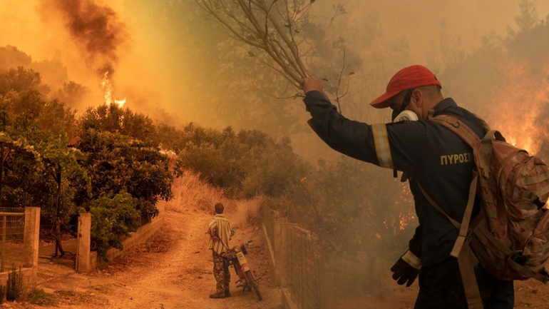 Στα βουνά της Αρκαδίας ο πύρινος όλεθρος
