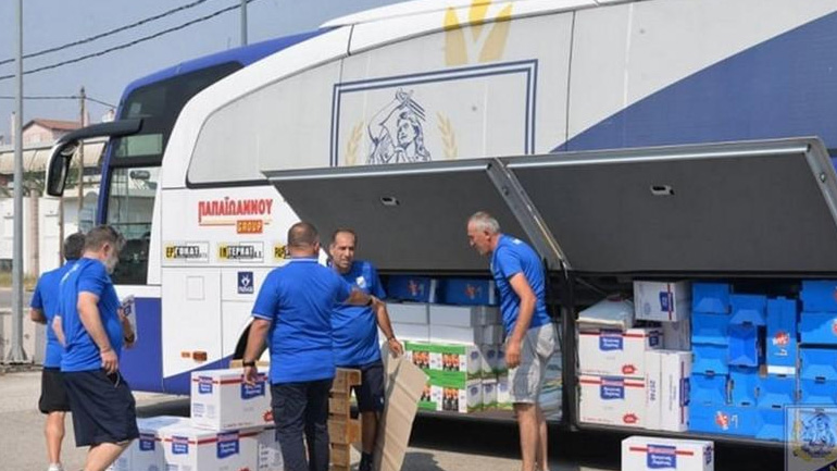 Αποστολή αλληλεγγύης στην Εύβοια από την ομάδα της Λαμίας