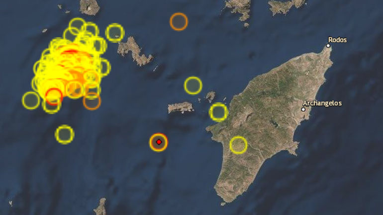 Σεισμός 3,4 Ρίχτερ στη Ρόδο