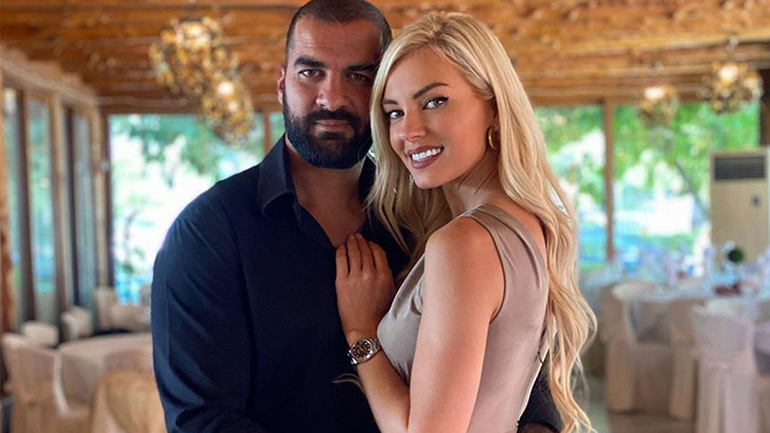 Τζούλια Νόβα: Ο σύντροφός της μαζί με εθελοντές πυροσβέστες στην πυρκαγιά του Αγ. Στεφάνου