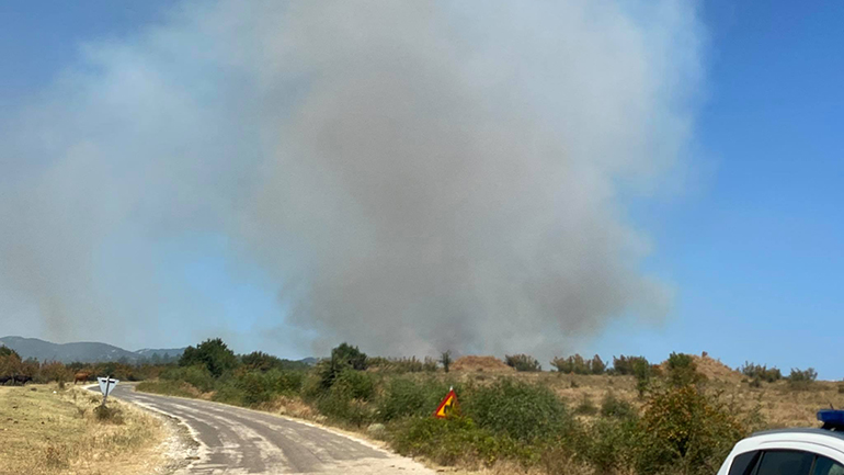 Κομοτηνή: Σε εξέλιξη βρίσκεται πυρκαγιά σε δασική έκταση στη Νυμφαία