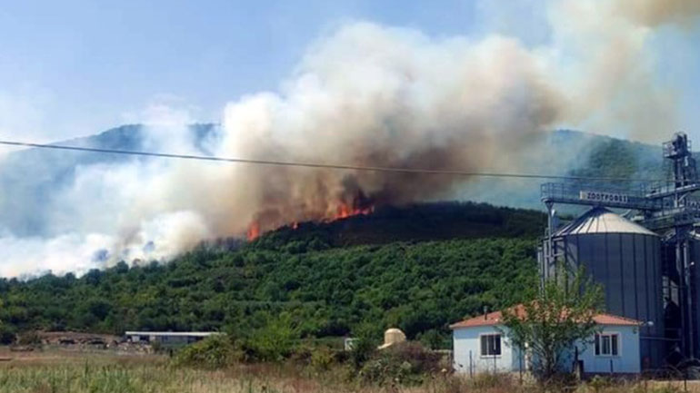 Φωτιά ξέσπασε στους Αντιφιλίππους της Καβάλας