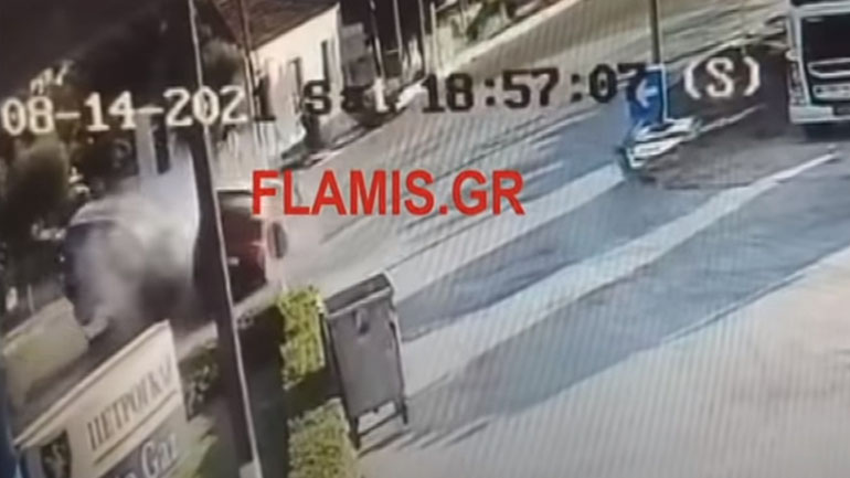 Πάτρα: Βίντεο-ντοκουμέντο από σφοδρή σύγκρουση αυτοκινήτων στο Γομοστό