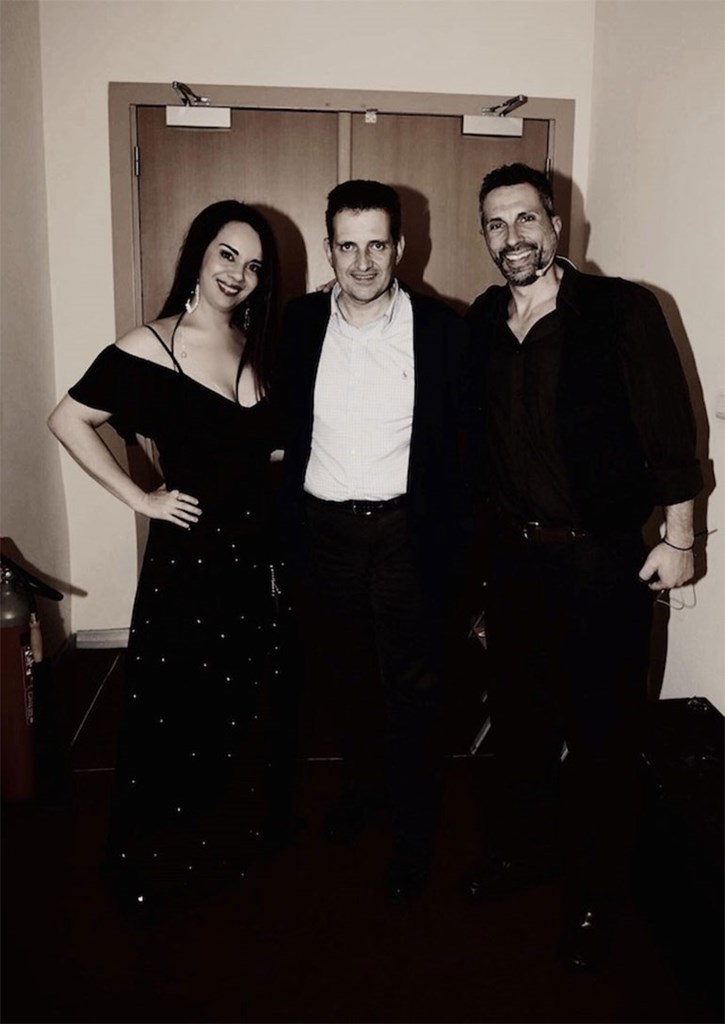 Δημήτρης Κάρναβος (Δήμαρχος Καλλιθέας), Ζωή Τηγανούρια, Μάνος Αντωνίου (Σκηνοθέτης)