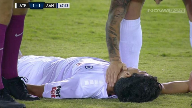 Ατρόμητος-Λαμία: Πάγωσαν όλοι με τον τραυματισμό του Βασιλαντωνόπουλου