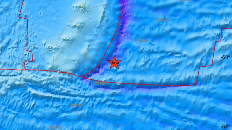 Σεισμική δόνηση 6,9 Ρίχτερ στα Νότια Νησιά Σάντουιτς