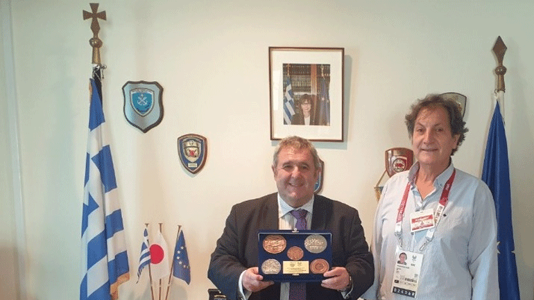 Τον πρόεδρο της ΕΠΕ υποδέχτηκε ο πρέσβης της Ελλάδας στο Τόκιο