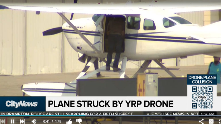 Σύγκρουση αεροπλάνου με αστυνομικό drone σε αεροδρόμιο του Καναδά