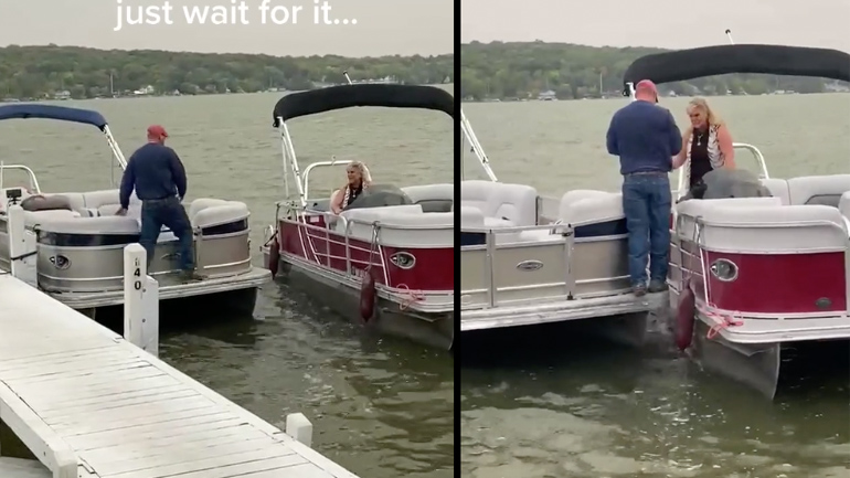 Πρόταση γάμου σε σκάφος – fail