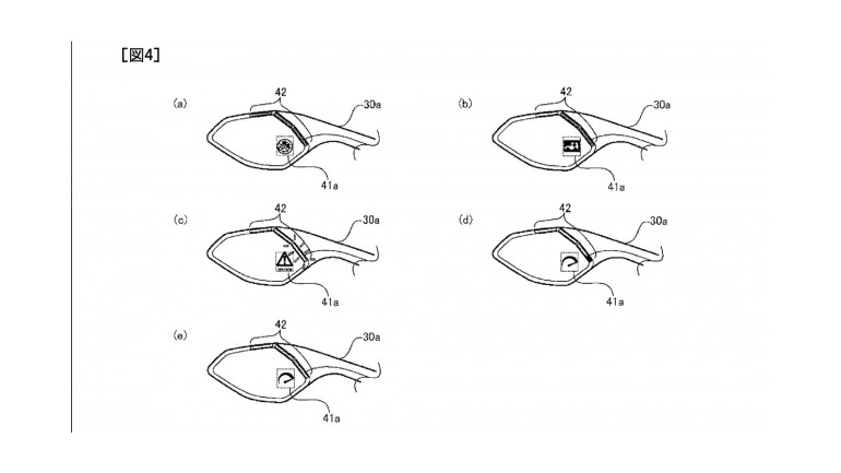 Πάνω στους καθρέπτες θα εμφανίζονται οι προειδοποιήσεις.