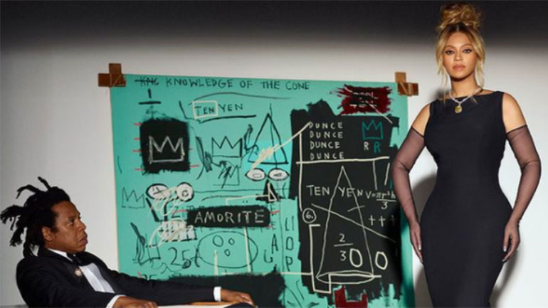 Πίνακας του Basquiat σε διαφήμιση με τους Beyoncé και Jay-Z