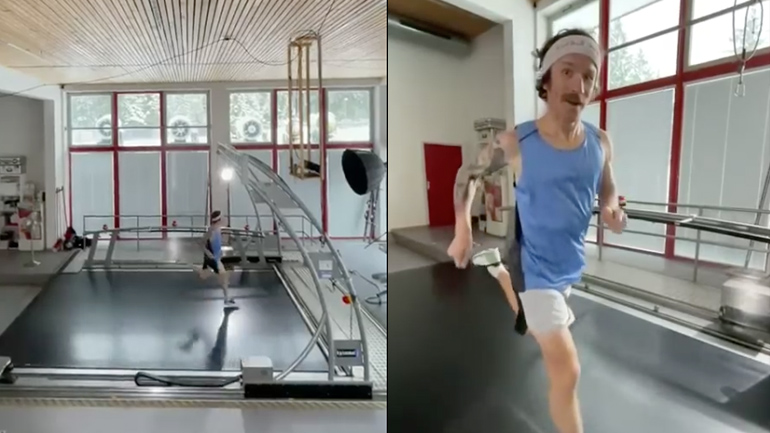 Τεράστιος διάδρομος γυμναστικής