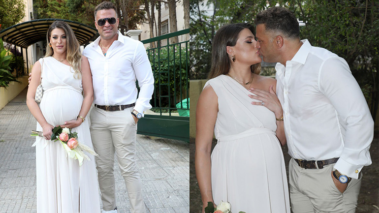 O Κώστας Σόμμερ και η Βαλεντίνη Παπαδάκη παντρεύτηκαν με πολιτικό γάμο λίγο πριν γίνουν γονείς