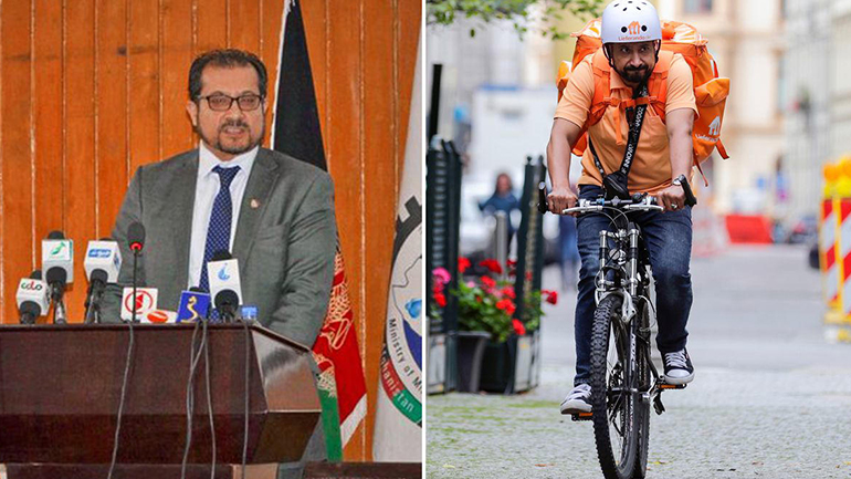 Ο Αφγανός υπουργός που έγινε διανομέας με ποδήλατο στη Γερμανία