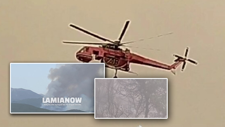 Μάχη με τις φλόγες στη Φθιώτιδα