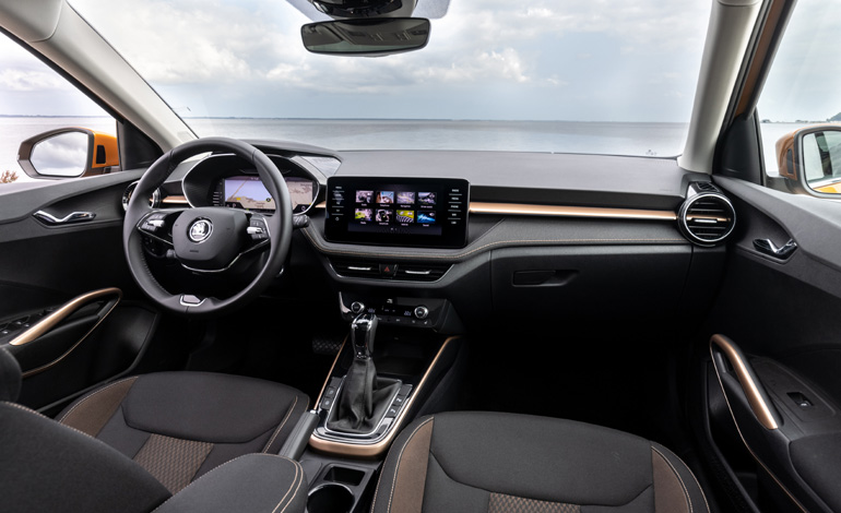 Προσεκτικά σχεδιασμένο και ποιοτικό το σαλόνι της Fabia.