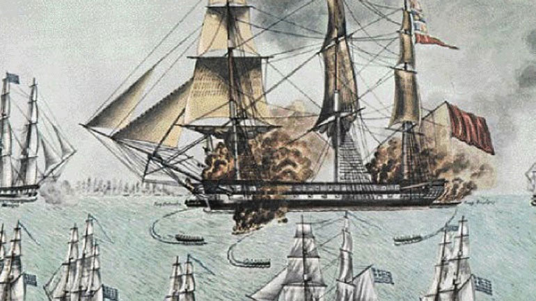 H Ναυμαχία του Γέροντα, μία από τις σημαντικότερες ναυτικές επιχειρήσεις της Επανάστασης του 1821