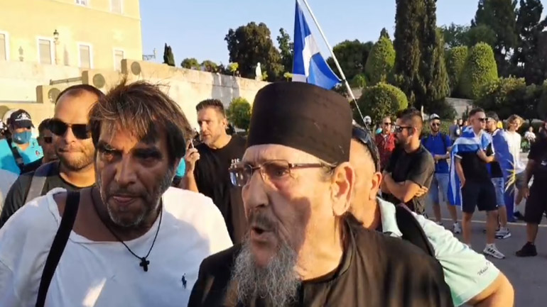 Η Ιερά Μονή Εσφιγμένου αποστασιοποιείται από το συλλαλητήριο κατά των εμβολιασμών