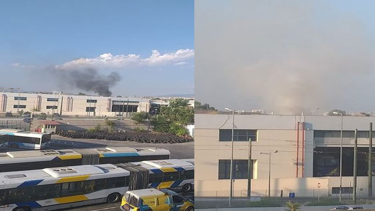 Φωτιά σε οικόπεδο στον Βοτανικό Φωτιά σε οικόπεδο στον Βοτανικό