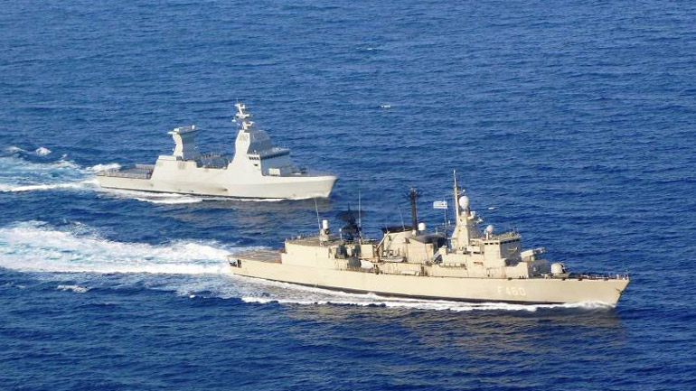 Κοινή άσκηση της Φρεγάτας ΑΙΓΑΙΟΝ με την ισραηλινή Κορβέτα INS NITZAHON στην Κρήτη