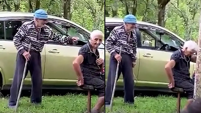 Ο παππούς πειράζει τη γιαγιά