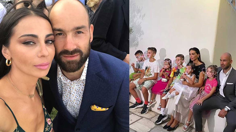 Ολυμπία Χοψονίδου-Βασίλης Σπανούλης: Βάφτισαν το έκτο τους παιδί! Οι πρώτες φωτογραφίες