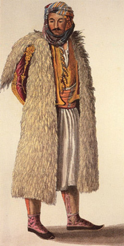 Σουλιώτης, έγχρωμη χαλκογραφία