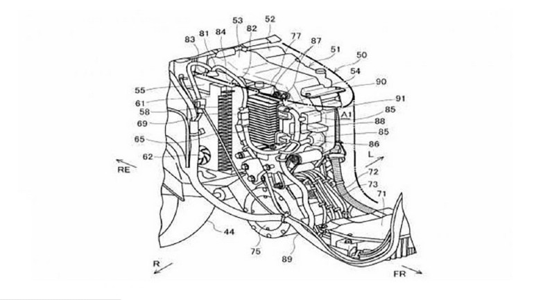 Στο σχέδιο φαίνεται το σύστημα υγρόψυξης στις μπαταρίες.