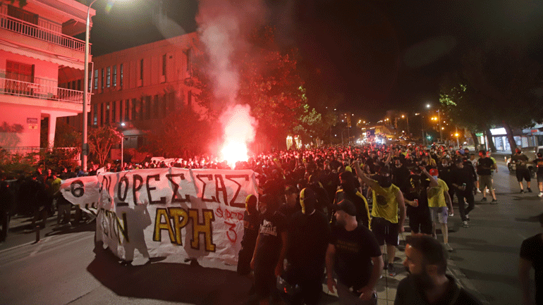 Άρης: Συλλαλητήριο των οπαδών για το -6