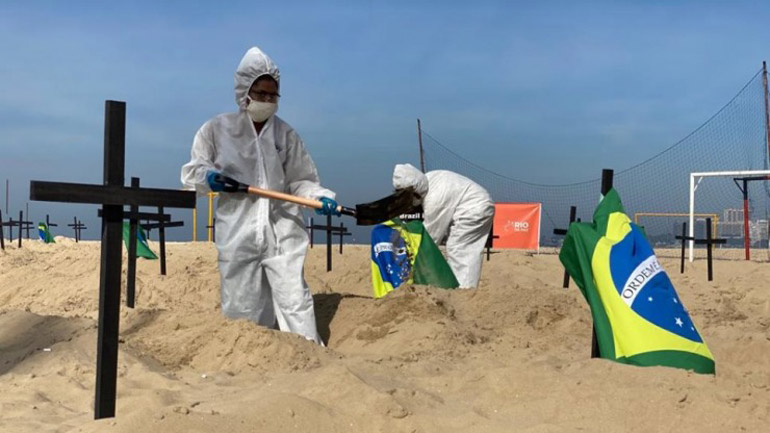 Βραζιλία: 764 νέοι θάνατοι εξαιτίας της COVID-19