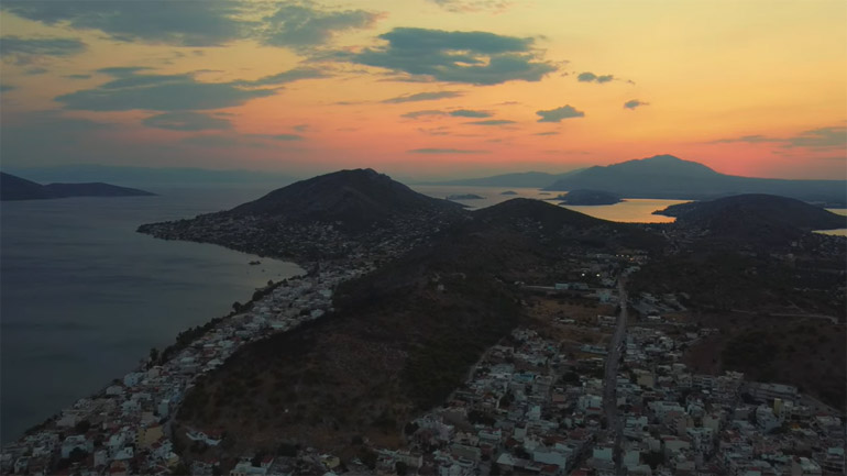 Οι ομορφιές της Σαλαμίνας από ψηλά