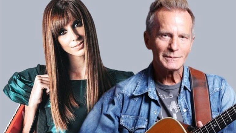 Ο Βαγγέλης Γερμανός και η Μιρέλα Πάχου στο Άλσος Νέας Σμύρνη