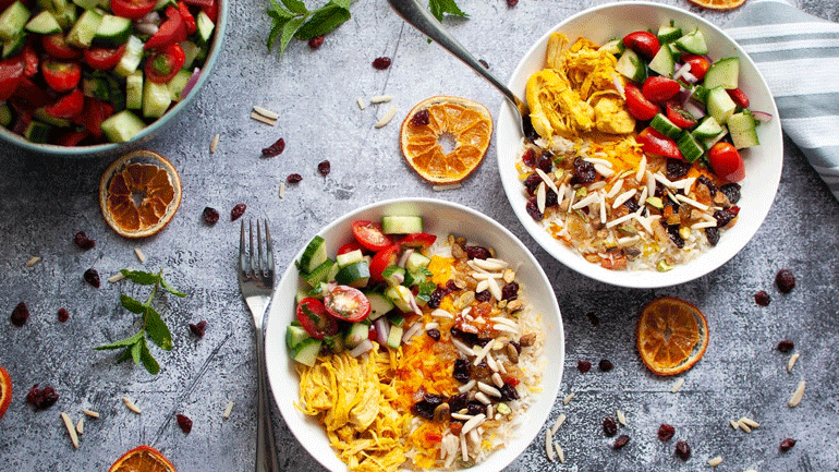 Πεντανόστιμο κοτόπουλο με σαφράν και λαχανικά