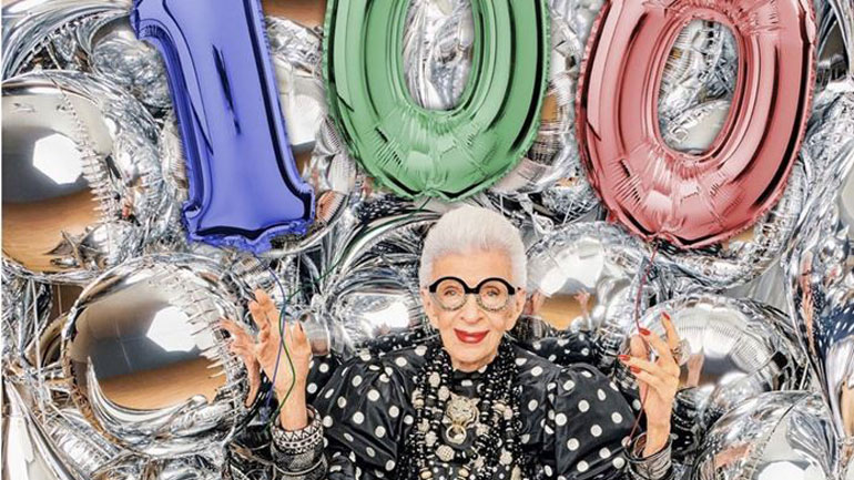Η Iris Apfel έκλεισε τα 100 της χρόνια και αποκαλύπτει το νόημα της ζωής της