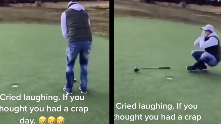 Παίκτης του γκολφ πιστεύει ότι έχασε τη βολή 