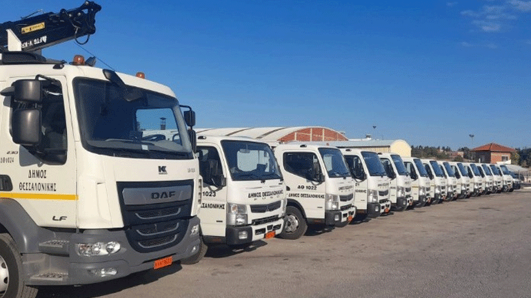 Θεσσαλονίκη: Με 25 νέα οχήματα ενισχύθηκε ο στόλος καθαριότητας