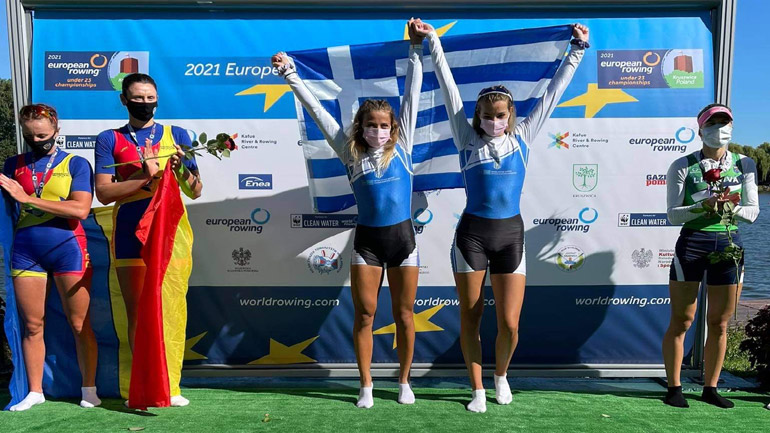 Στην κορυφή της Ευρώπης η ΟΠΑΠ Champion Ευαγγελία Αναστασιάδου και η Ευαγγελία Φράγκου