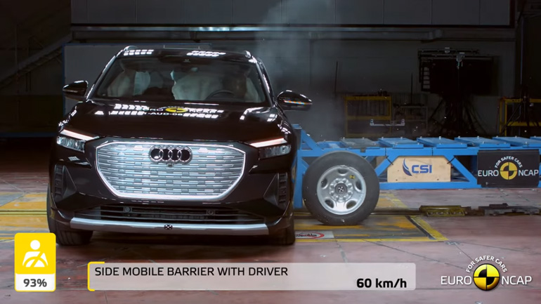 Το Audi Q4 e-tron προσφέρει πολύ υψηλά επίπεδα προστασίας στα παιδιά